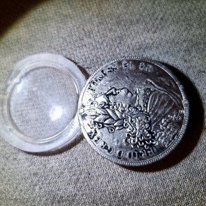300-year-old silver coin double-sided last emperor Prussia